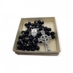 Irish Made Obsidian Black Rosary Beads 8mm Irish Made Obsidian Black Rosary Beads 8mm