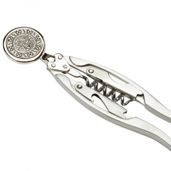 Irish Corkscrew - Triskel Symbol - Mullingar Pewter Irish Corkscrew - Triskel Symbol - Mullingar Pewter