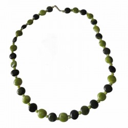Irish Connemara Marble Necklace - Flat Beads