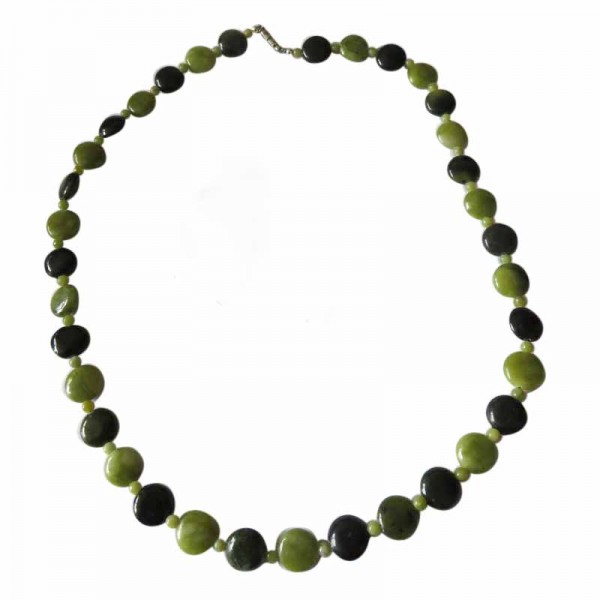 Irish Connemara Marble Necklace - Flat Beads
