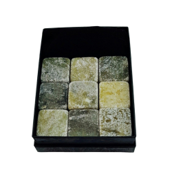 Connemara Marble Whiskey Stones - Irish Ice - 9 Pack