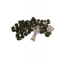 Irish Rosary Beads - Connemara Marble 8mm