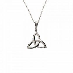 Irish Silver Trinity Knot Pendant - Small Size
