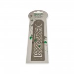 Irish Bookmark - Silver Tone Metal - Celtic Knots
