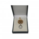 Connemara Marble Claddagh Pendant - Sterling Silver