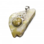 Connemara Marble Trinity Pendant - Sterling Silver