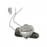Claddagh Locket Necklace - Sterling Silver