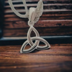 Silver Trinity Knot Pendant - Small