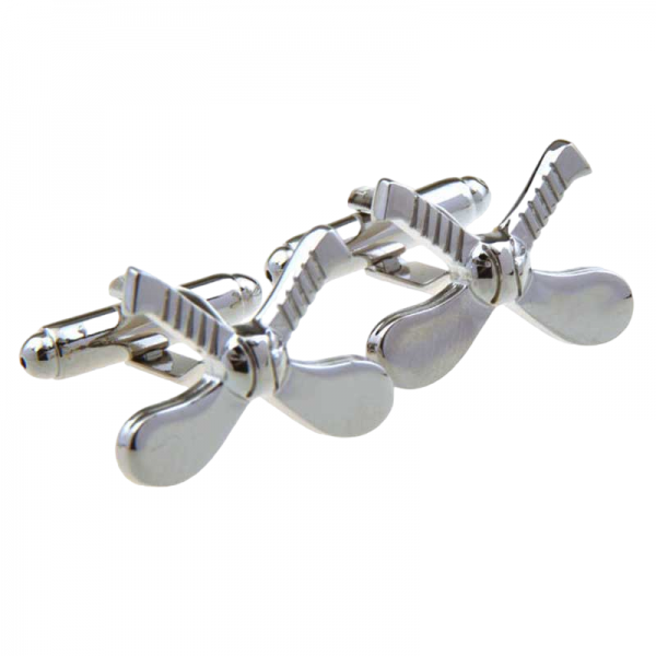 Hurley Cufflinks - Rhodium Finished Hurls