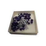 Irish Made Amethyst Rosary Beads 8mm