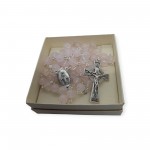 Irish Made Rose Quartz Rosary Beads 8mm