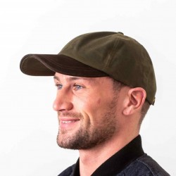 Waxed Baseball Cap - Green