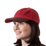 Waxed Baseball Cap - Red