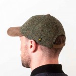 Donegal Tweed Baseball Cap - Salt and Pepper Green