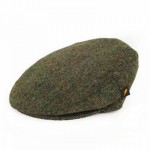 Donegal Tweed Childs Cap - Salt and Pepper Green