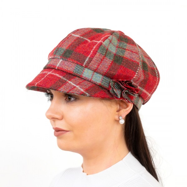 Women's Hat from Ireland - Red Fraser Tartan - Shannon