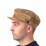 Corduroy Skipper Cap - Beige