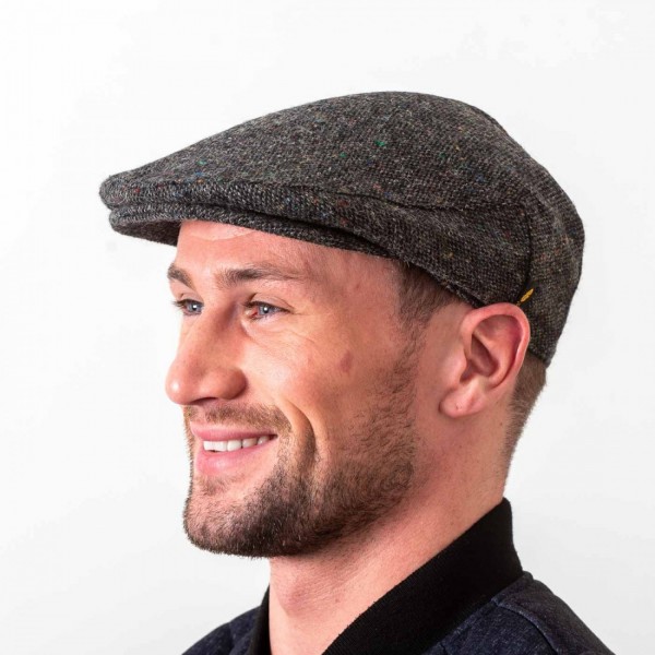 Donegal Tweed Flat Cap - Salt and Pepper Grey