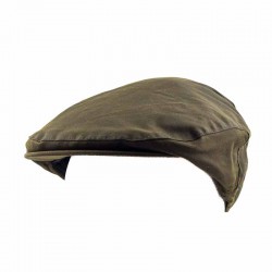 Waxed Flat Cap - Green Wax