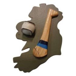 Hurling Fridge Magnet - Dublin - Light and Dark Blue