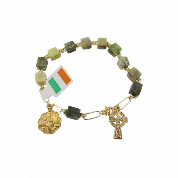 Connemara Marble Rosary Bracelet 