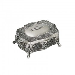 Irish Pewter Jewellery Box - Claddagh - Small