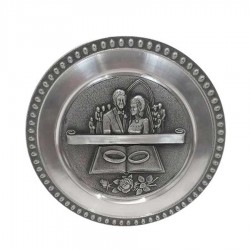 Personalised Pewter Wedding Plaque 