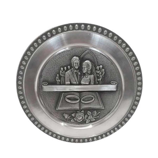 Personalised Pewter Wedding Plaque 