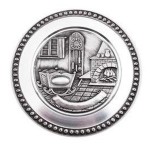 Personalised Pewter Plaque for New Baby