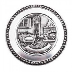 Personalised Pewter Plaque for New Baby