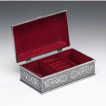 Pewter Jewellery Box - Claddagh - Large
