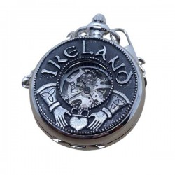 Mechanical Pocket Watch - Ireland Claddagh - Mullingar Pewter