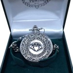 Mechanical Pocket Watch - Claddagh - Mullingar Pewter