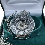 Mechanical Pocket Watch - Ireland Claddagh - Mullingar Pewter
