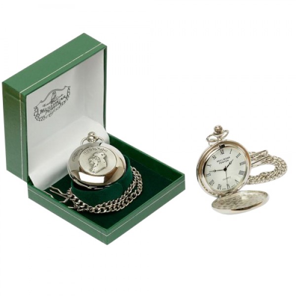 Irish Pocket Watch - Map of Ireland - Mullingar Pewter