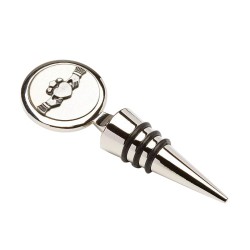 Irish Wine Stopper - Claddagh - Mullingar Pewter