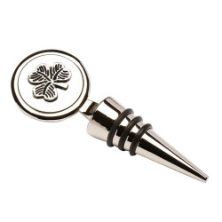Irish Wine Stopper - Shamrock - Mullingar Pewter