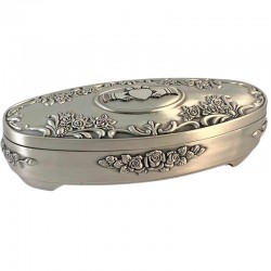 Irish Jewellery Box - Claddagh - Oval