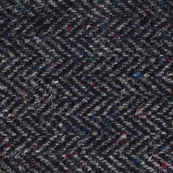 Donegal Tweed Skipper Cap - Charcoal Herringbone