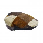 Donegal Tweed Flat Cap - Patchwork Brown Tones