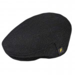 Donegal Tweed Flat Cap - Plain Black