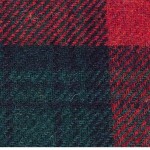 Tartan Plaid Skipper Cap - Lindsay Pattern Brushed Wool